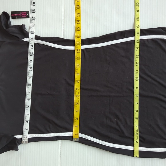 NWT NOBO Stripe Midi Dress with Snap Junior Medium Black White 7-9 - Picture 10 of 13